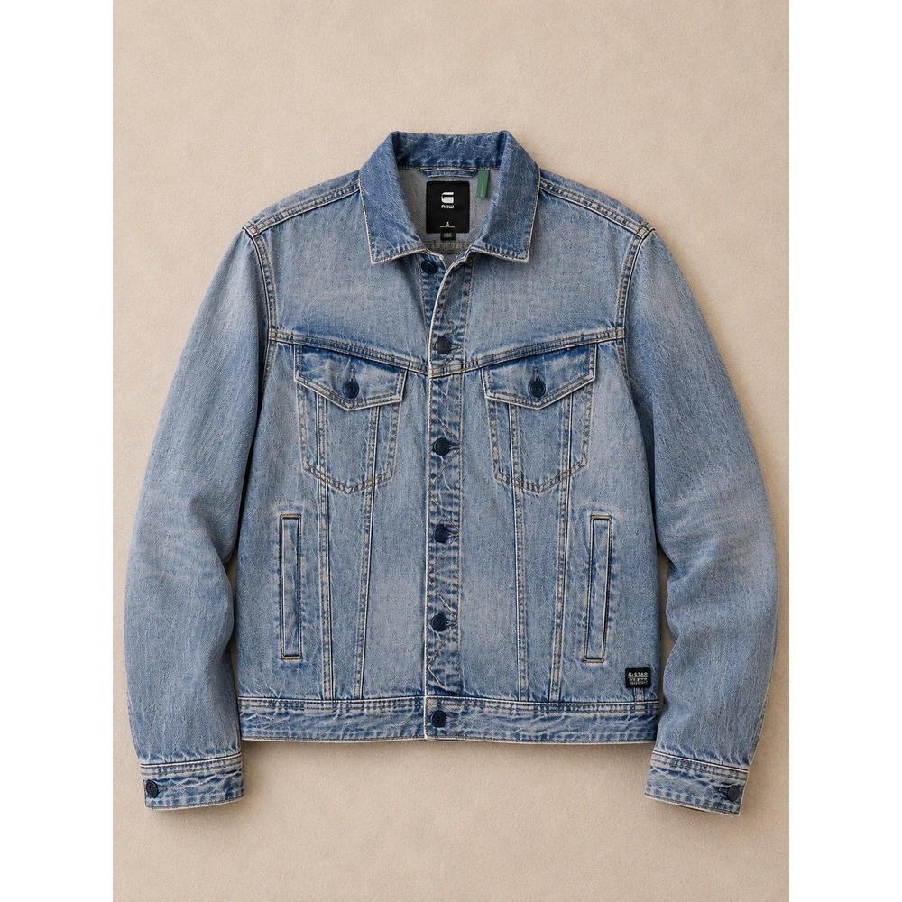 G-Star Raw Oversized Western Jacket Sun Faded Air Force Blue Denim S D22579